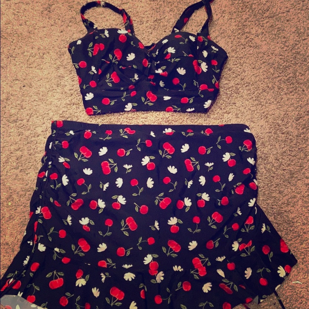 Torrid two piece swim suit.
